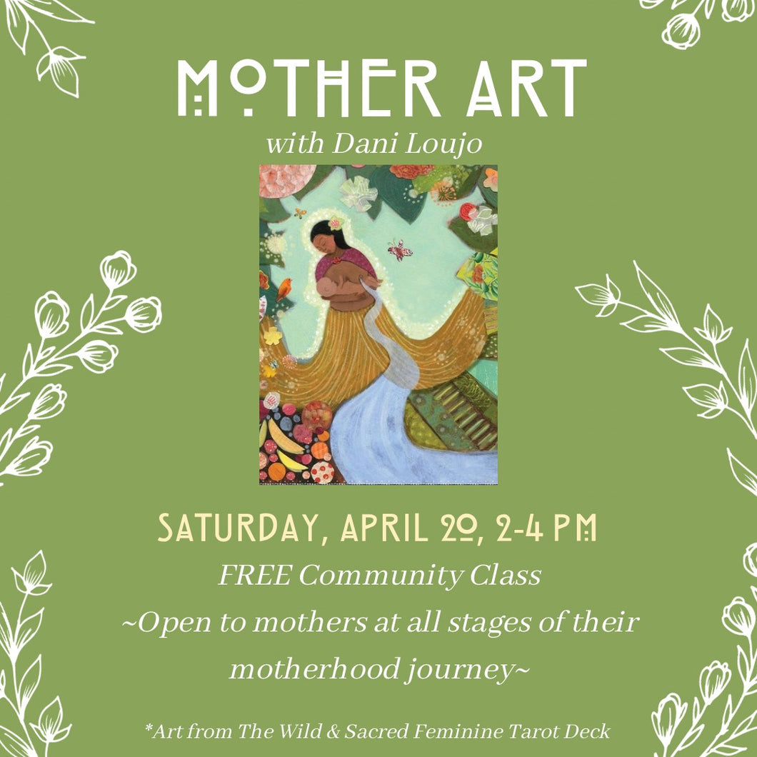 Mother Art Workshop, free community art workshop for Mothers
